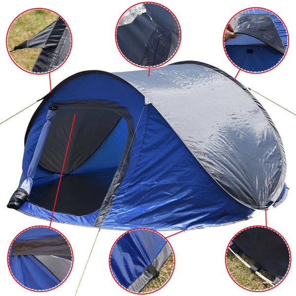 Waterproof 2 Person Camping Tent Automatic Pop Up Quick Shelter Outdoor Hiking