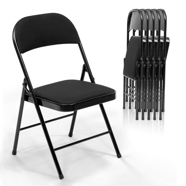 Harigal 4 Pack Folding Chairs with Padded Seats