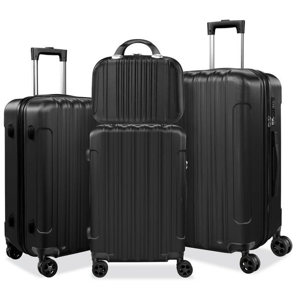 Harigal 4 Piece Luggage Set, ABS Hard Shell Suitcase Luggage Sets with TSA Lock