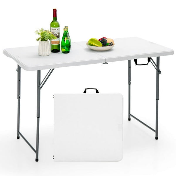 Harigal 4FT 3-Level Height Adjustable Folding Table